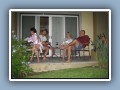 Michele, Jim, Carolyn, and Bruce on our condo porch