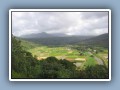 Princeville lookout of the Hanalei valley and the taro fields
